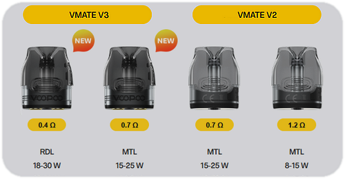 VMATE CARTRIDGES PODs2 VAPING CZ